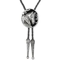 Bolo Tie Horse Silber