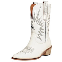 Cowboystiefel Damen Weiß