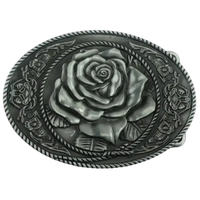 Gürtelschnalle Rose