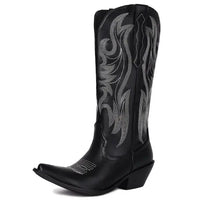 Westernstiefel Schwarz