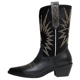 Black Cowboy Boots Western Style