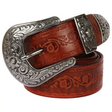 Brown Western Belt Cowboy Look