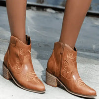 Chelsea Cowboy Boots Braun