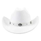 Cowboyhut Damen Karneval Weis