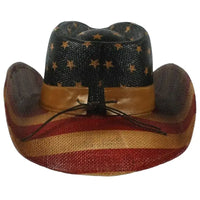 Cowboyhut Stroh Amerikanisch