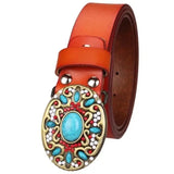 Turquoise Cowgirl Belt Western Style