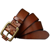 Westerngürtel Herren Braun